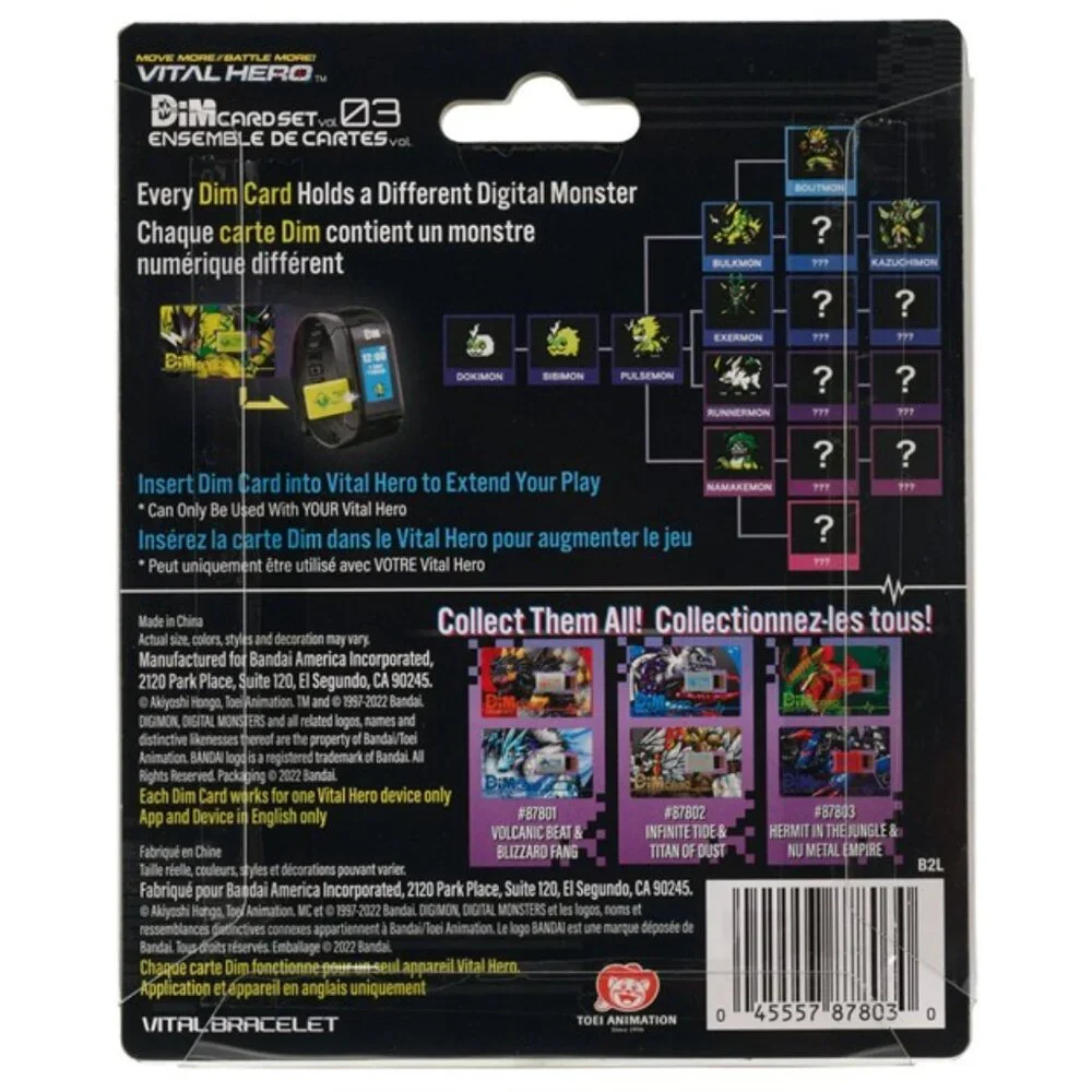 DIGIMON‎ Vital Hero (Hermit in the Jungle & Nu Metal Empire) DIM Card Set 2-Pk